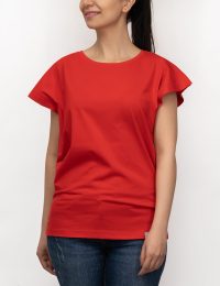 تیشرت زنانه سرشانه افتاده سانیا - تصویر 3