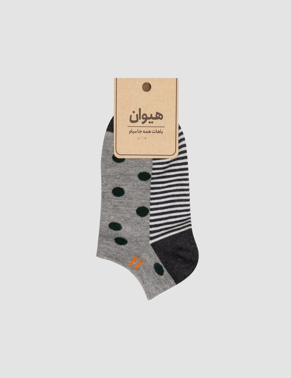 جوراب-زنانه-مچی-خال-خالی-یشمی جوراب زنانه مچی خال خالی یشمی - تصویر 1