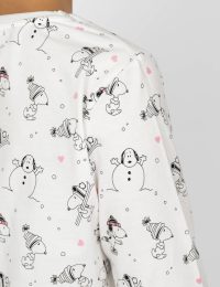 بلوز زنانه اسنوپی و برف - تصویر 2