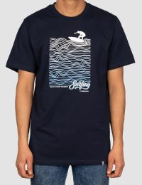 تیشرت مردانه یقه گرد موج سواری