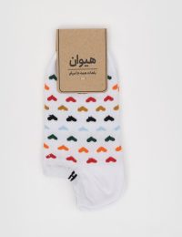 جوراب زنانه مچی قلب رنگی