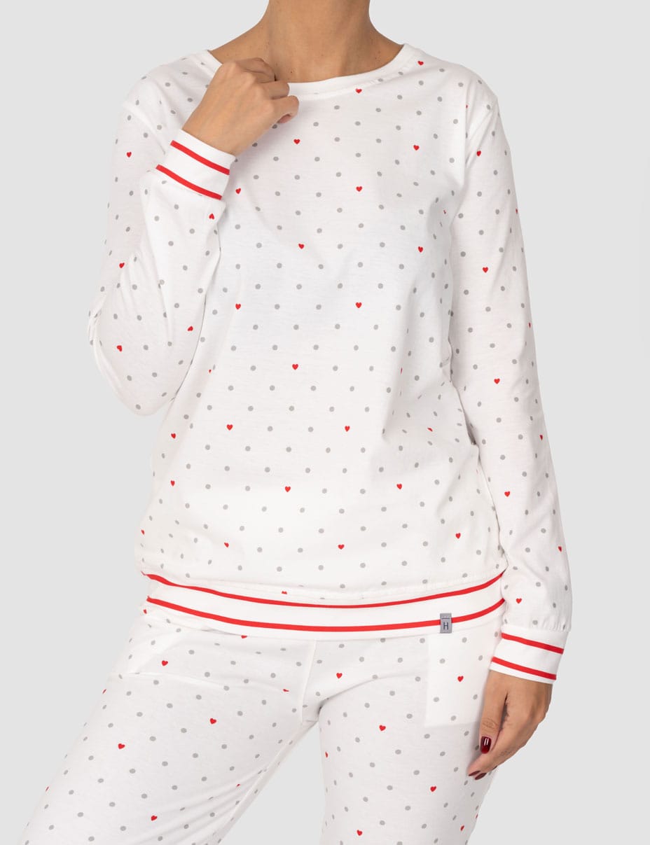 بلوز-زنانه-تمام-چاپ-راه-راه-قلبی (2) بلوز زنانه تمام چاپ راه راه قلبی - تصویر 1