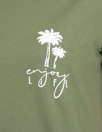 تیشرت زنانه درخت نخل - تصویر 2