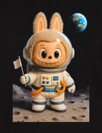 تیشرت چاپی لبوبو فضانورد - تصویر 2