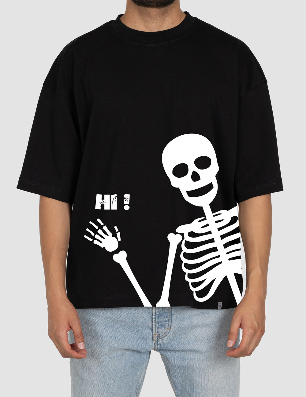 4 تیشرت باکسی اسکلت - تصویر 1