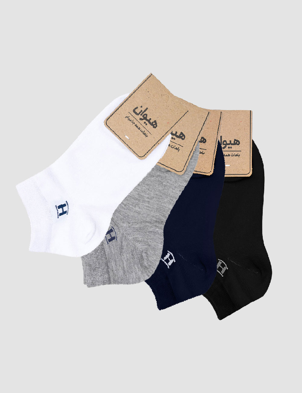 Untitled-1 پک 4تایی جوراب زنانه بیسیک - تصویر 1