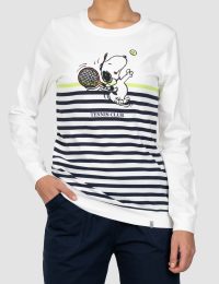 بلوز زنانه چاپدار اسنوپی و تنیس