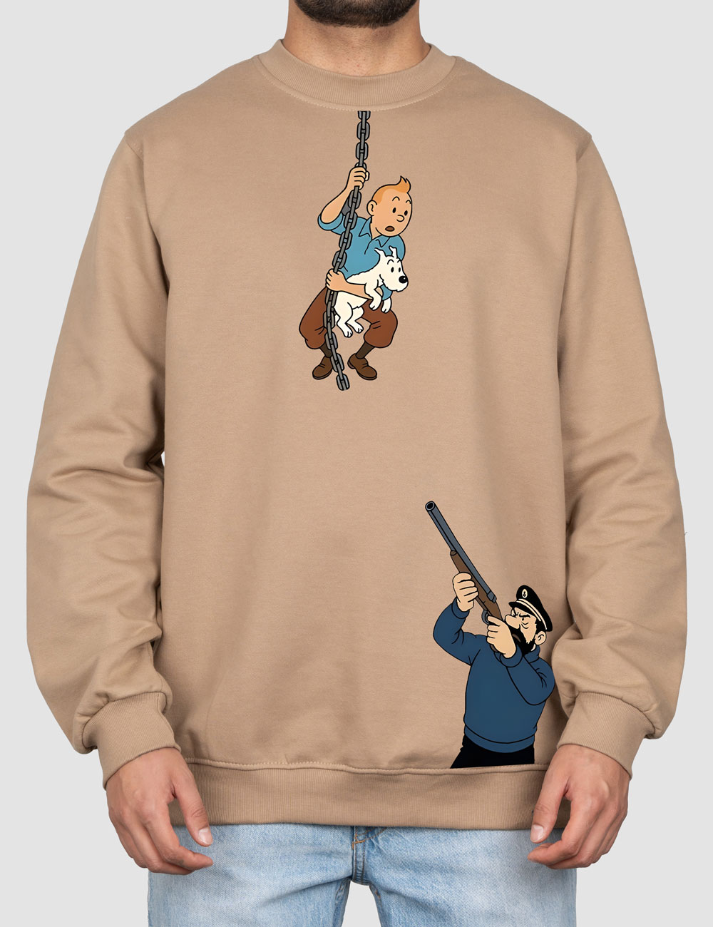 tintin-14 بلوز دورس چاپی فرار تن تن - تصویر 1